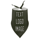 Custom Olive Gray Pet Scarf