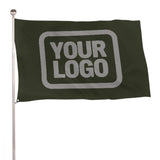 Custom Olive Gray Flag