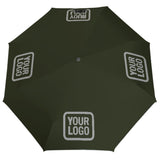 Custom Olive Gray Automatic Umbrella