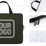 Custom Olive Gray Laptop Bag