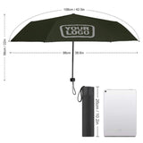 Custom Olive Gray Automatic Umbrella