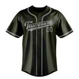 Custom Olive & Gray Colors Design Sports Baseball Jersey
