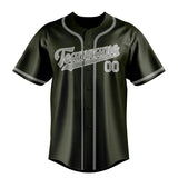 Custom Olive & Gray Colors Design Sports Baseball Jersey