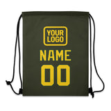 Custom Olive Gold Drawstring Bag