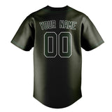 Custom Olive & Dark Green Colors Design Sports Baseball Jersey