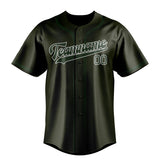 Custom Olive & Dark Green Colors Design Sports Baseball Jersey