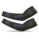 Custom Olive Light Purple Arm Sleeve