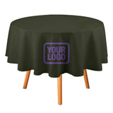Custom Olive Light Purple Round Table Cloth