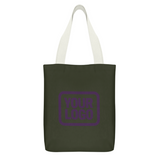 Custom Olive Light Purple Canvas Tote Bag