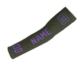 Custom Olive Light Purple Arm Sleeve