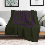 Custom Olive Purple Blanket