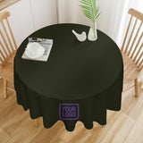 Custom Olive Light Purple Round Table Cloth