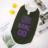 Custom Olive Light Purple Pet Vest