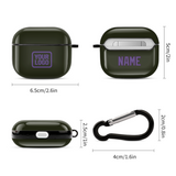 Custom Olive Light Purple AirPods Case (3rd Generation)