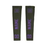 Custom Olive Light Purple Arm Sleeve