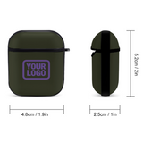Custom Olive Light Purple AirPods Case