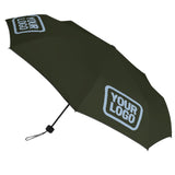 Custom Olive Light Blue Automatic Umbrella