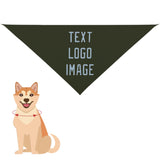 Custom Olive Light Blue Pet Scarf