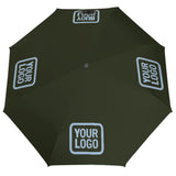Custom Olive Light Blue Automatic Umbrella