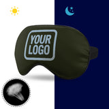 Custom Olive Light Blue Sleep Mask
