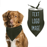 Custom Olive Light Blue Pet Scarf