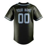 Custom Olive & Light Blue Colors Design Sports Baseball Jersey