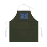 Custom Olive Sky Blue Apron