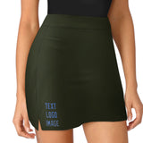 Custom Olive Sky Blue A-Line Skort