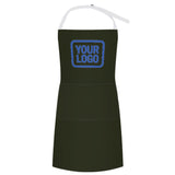 Custom Olive Sky Blue Apron