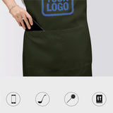 Custom Olive Sky Blue Apron