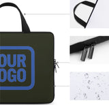 Custom Olive Sky Blue Laptop Bag