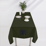 Custom Olive Sky Blue Square Table Cloth