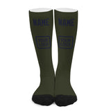 Custom Olive Navy Knee-High Sock