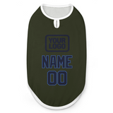 Custom Olive Navy Pet Vest