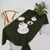 Custom Olive Sky Blue Square Table Cloth