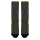 Custom Olive Navy Knee-High Sock