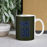 Custom Olive Navy Mug