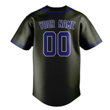 Custom Olive & Sky Blue Colors Design Sports Baseball Jersey