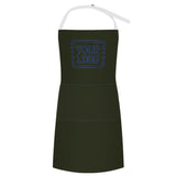 Custom Olive Blue Apron