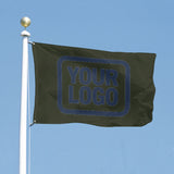 Custom Olive Blue Flag