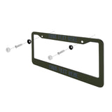 Custom Olive Blue License Plate Frame