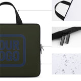 Custom Olive Blue Laptop Bag
