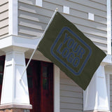 Custom Olive Blue Flag
