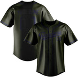 Custom Olive & Blue Colors Design Sports Baseball Jersey