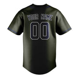 Custom Olive & Blue Colors Design Sports Baseball Jersey