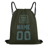 Custom Olive Blue Green Drawstring Bag