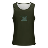 Custom Olive Blue Green Men's Tank Top
