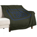Custom Olive Blue Blanket