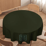 Custom Olive Blue Green Round Table Cloth