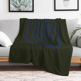 Custom Olive Blue Blanket